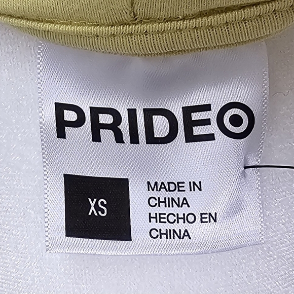 Womens Oversized Cropped Hooded Sweatshirt 'not a phase' Spring Yellow/Green - Picture 9 of 14